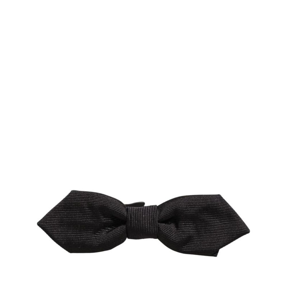 Dolce & Gabbana Men Black 100% Silk Adjustable Neck Papillon Bow Men's Tie